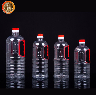 Van het de Flessen800ml 900ml Transparante HUISDIER van de douane Plastic Specerij de Sojasausfles