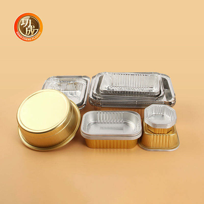Het beschikbare aluminiumfoliedienblad met plastic deksel haalt de verpakkende containers van de voedselopslag weg