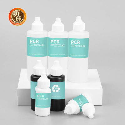Cosmetische Pcr Plastic Dispensing Squeeze Flasjes Met Twist Top Hair Oil Flasjes Die Nozzle Applicator
