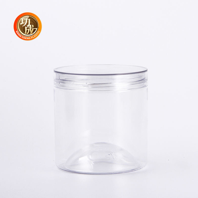 CQM Plastic Candy Cookie Jar Leeg Duidelijk Breed Mond voedselopslag Huisdier Plastic Jar