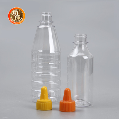Flip Top Plastic Squeeze Sauce-Fles voor Stroop 250ml 500ml