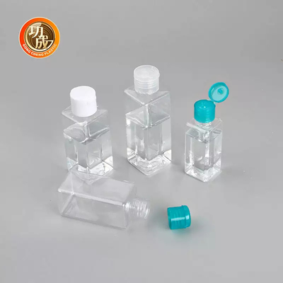 OEM Mini Plastic Sanitizer Bottle PCR PLA de Fles van het de Handdesinfecterende middel van de Reisgrootte met Siliconehouder