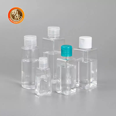 OEM Mini Plastic Sanitizer Bottle PCR PLA de Fles van het de Handdesinfecterende middel van de Reisgrootte met Siliconehouder