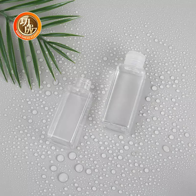 OEM Mini Plastic Sanitizer Bottle PCR PLA de Fles van het de Handdesinfecterende middel van de Reisgrootte met Siliconehouder
