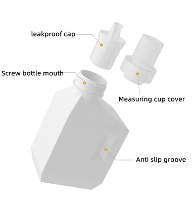 Vierkante Lege HDPE 1l 2l Wasmiddelfles met Schroefdeksel