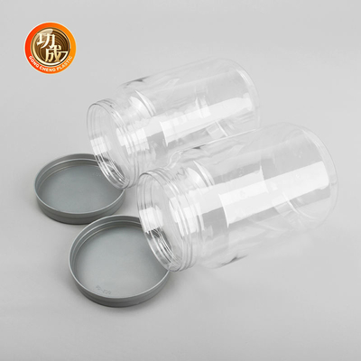 Grote Transparante Plastic het Suikergoed Plastic Schroefdopcontainers van de Jamfles