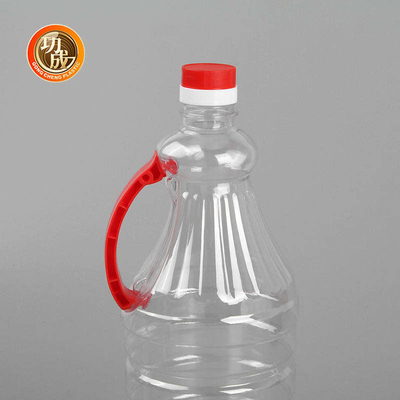 Van het de Flessenhuisdier van de schroefdeksel Plastic Specerij de Sojasausfles met Handvat