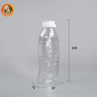 De Sausflessen van de HUISDIEREN Plastic Samendrukking met Deksel Flip Top Food Grade