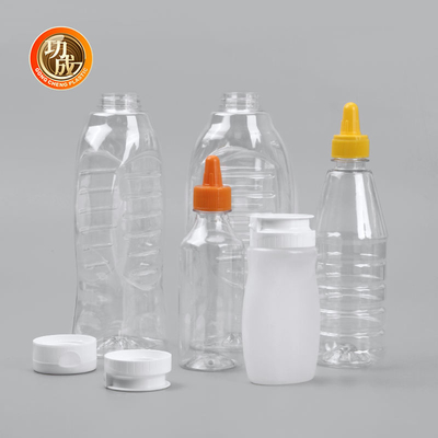 Flip Cap Plastic Squeeze Sauce-Fles 230ml 250ml 500ml 1000ml voor Tomatenketchup