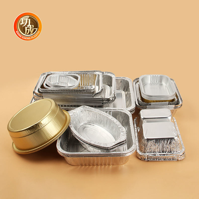 OEM	Pas Verpakkingsdozen met Beschikbare het Aluminiumpannen van het Foliedeksel aan