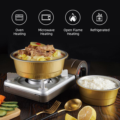 De beschikbare Rechthoekige Dik gemaakte Container van Tray Barbecue Aluminum Foil Food van de Aluminiumlunch