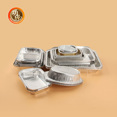 De beschikbare Rechthoek past van de de Luchtvaartlijnmaaltijd van Verpakkingsdozen de Doos van de de Aluminiumfolielunch aan