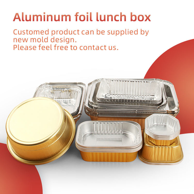 De beschikbare Rechthoek past van de de Luchtvaartlijnmaaltijd van Verpakkingsdozen de Doos van de de Aluminiumfolielunch aan