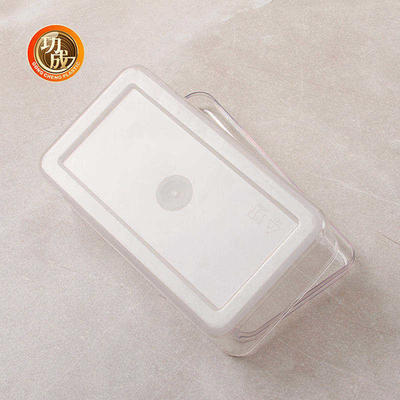 De transparante Container van het de Kruiken660ml Plastic Voedsel van de HUISDIEREN Vierkante Plastic Opslag met Deksels