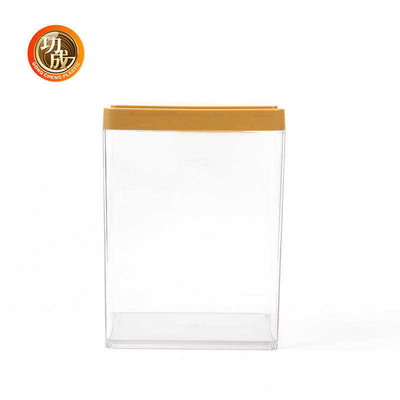 Het plastic HUISDIER past de Containers van het de Notenvoedsel van Verpakkingsdozen met Deksels 1380ml aan