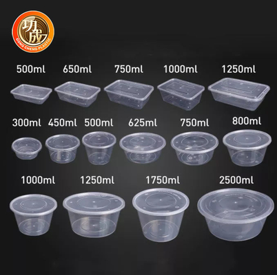 Vierkant Rond Voedsel het Voedsel van Verpakkingscontainers 450ml 500ml Beschikbaar Verpakkingsdienblad