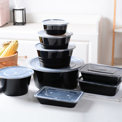 Vierkant Rond Voedsel het Voedsel van Verpakkingscontainers 450ml 500ml Beschikbaar Verpakkingsdienblad
