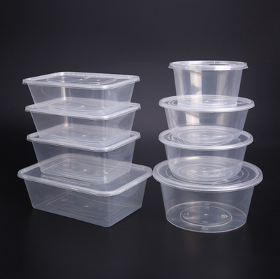Vierkant Rond Voedsel het Voedsel van Verpakkingscontainers 450ml 500ml Beschikbaar Verpakkingsdienblad