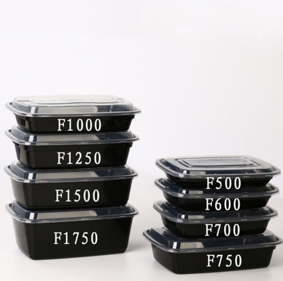 OEM het Wegwerpproduct neemt Containers Plastic Dienbladen met Deksels