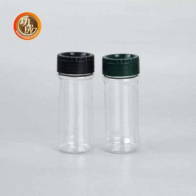 Het lege Duidelijke Plastic HUISDIER Zout Shaker Seasoning Jars Bulk van Kruidflessen 100Ml 250Ml