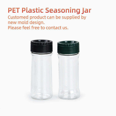 De Flessen Lege Peper die van het schroefdeksel Plastic Kruid Plastic Shaker Jars kruidt