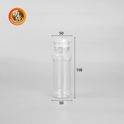 De Flessenspecerij Shaker Jars 250ml 500ml van het douane Transparante Plastic Kruid