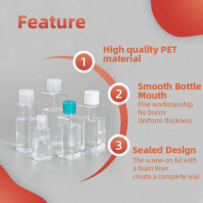 30ML van de het Desinfecterende middelfles van de douanezak Plastic van het de Handdesinfecterende middel de Flessen Zeer belangrijke ketting