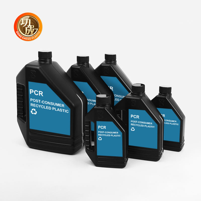 op maat gemaakte lege 500 ml plastic PCR-motoroliefles met schroefdop