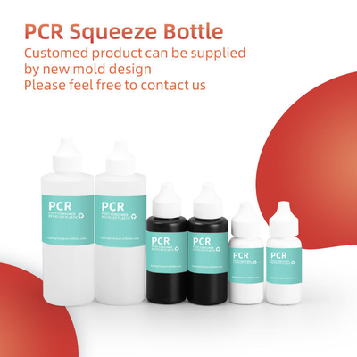 30Ml 50Ml 120Ml Pcr Recycled Plastic Squeeze Flasses met mondstuk