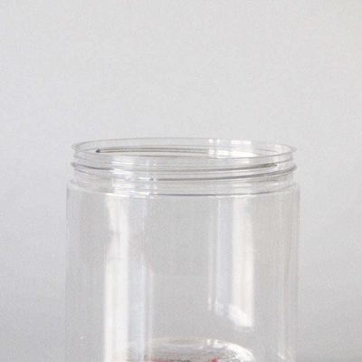 Custom PET Food Plastic Breedmondpotten Met Deksel 410ml