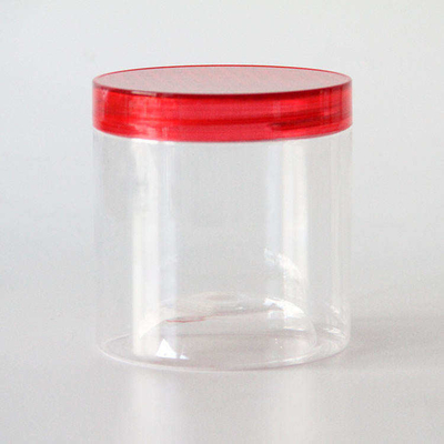 Custom PET Food Plastic Breedmondpotten Met Deksel 410ml