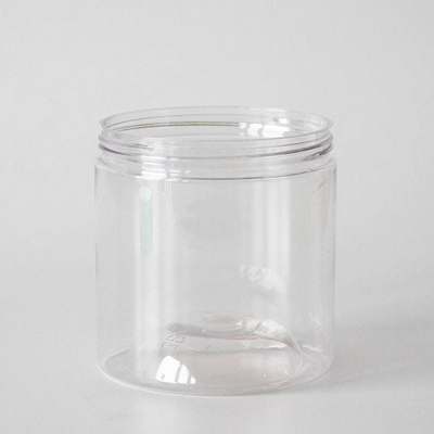 1L grote ronde bodem plastic potten voor huisdieren met transparante deksels