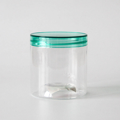 1L grote ronde bodem plastic potten voor huisdieren met transparante deksels