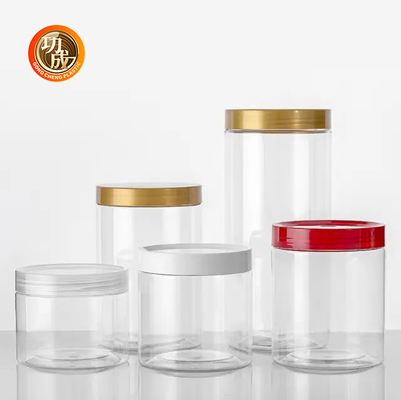 Breed mond plastic snoep koekjes pot Custom Pet Thee pot met deksels