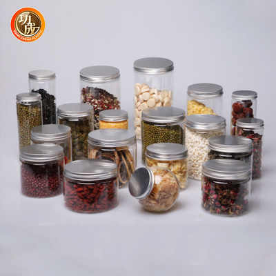 Gepersonaliseerd voedsel kwaliteit huisdier helder plastic pot met deksel 850ml