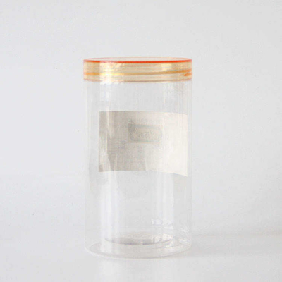 Op maat gemaakt ronde bodem snoep koekjes pot breed mond PET plastic pot