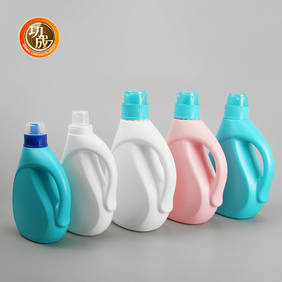 Haldoorzichtige vloeibare wasmiddel plastic fles kinderbescherming