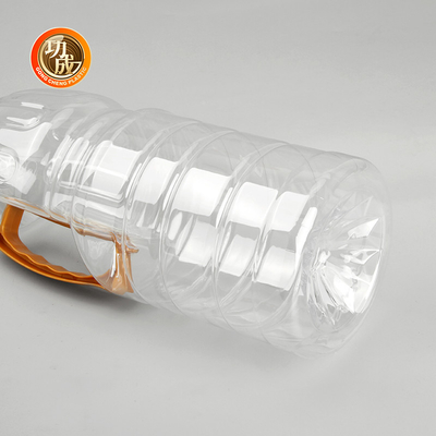 Duidelijke plastic flessen met saus, voedselkwaliteit, cilinderverpakking 1000 ml-1800 ml